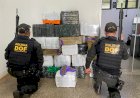 Polícia apreende 408 quilos de maconha avaliados em R$ 800 mil em oficina