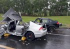 Colisão entre carros na BR-116 deixa dois mortos e seis feridos, na Serra de SC
