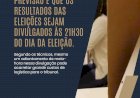 Que horas sai o resultado das eleições municipais em SC? TRE revela previsão para o anúncio