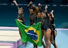 Com sangue, suor e brilho, Brasil é bronze por equipes na ginástica nas Olimpíadas 2024