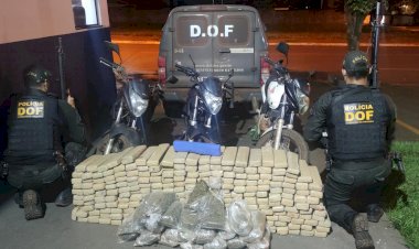 DOF apreende quase 300 quilos de drogas em motocicletas