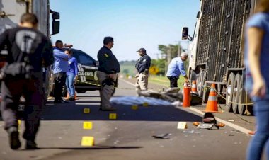 Motociclista arrastado por caminhão na BR-163 tinha 18 perfurações no corpo