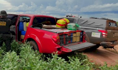 Homem é preso com mais 1 tonelada de maconha durante tentativa de fuga