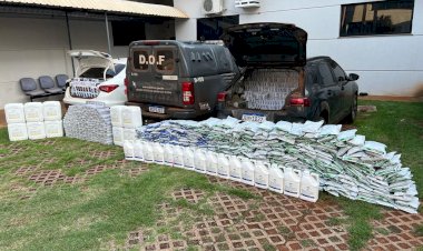 Apreensões de cigarros e defensivos causam prejuízo de R$ 3,1 milhões ao crime organizado