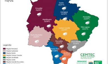 Sexta-feira tem possibilidade de chuva em diferentes regiões do Estado