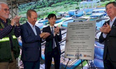 Governador inaugura Estação de Tratamento de Esgoto da Casan no Norte da Ilha