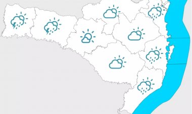Intensa massa de ar quente e seco promete ‘cozinhar’ as temperaturas em Santa Catarina