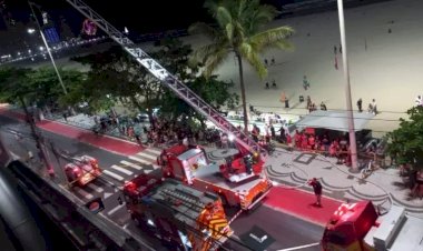Apartamento alugado por 11 turistas é destruído por incêndio em Balneário Camboriú