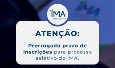 Inscrições para processo seletivo do IMA são prorrogadas até o dia 23 de janeiro