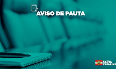 AVISO DE PAUTA: governador destina recursos para a infraestrutura municipal e pro Carnaval em Joaçaba nesta sexta-feira