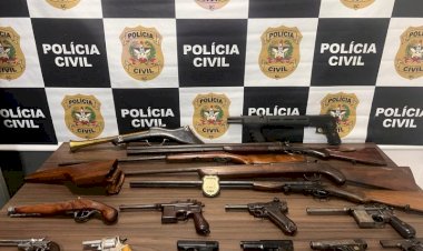 Polícia prende ‘matador de aluguel’ por assassinato em mercado de SC; 16 armas são apreendidas