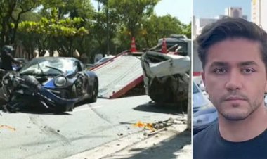 Amigo de motorista de Porsche segue entubado na UTI em coma induzido após acidente: quatro costelas quebradas e baço retirado