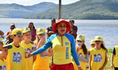 Crianças de Abdon Batista recebem orientações de prevenção do Projeto Golfinho do CBMSC