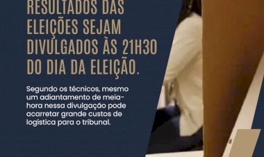 Que horas sai o resultado das eleições municipais em SC? TRE revela previsão para o anúncio