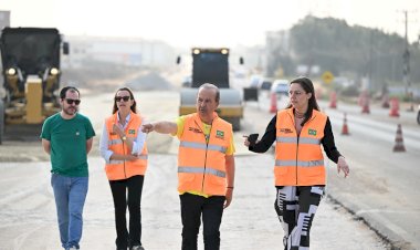 Governador Jorginho Mello vistoria obras de duplicação da Rodovia SC-445 entre Içara e Criciúma