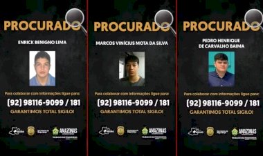 trio atirando para o alto e agredindo pessoas em situação de rua em Manaus