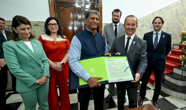 Governador recebe embaixador da Índia no Brasil para fortalecer relações comerciais e cooperações estratégicas em diversas áreas