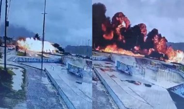 Avião de pequeno porte explode e cai no mar em Ubatuba