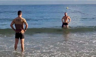 Para tentar fugir da polícia, turista joga carro no mar em praia de Florianópolis