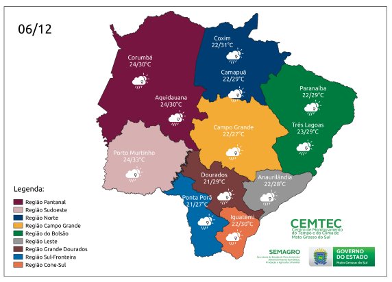 Tempo instável permenece em MS nesta terça