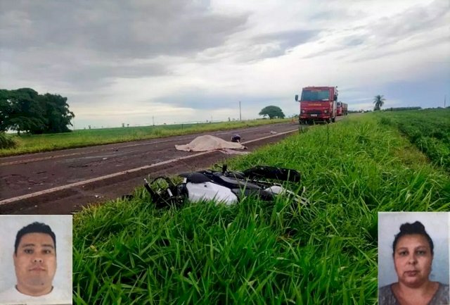 Acidente entre moto e carreta mata casal paranaense em rodovia de MS