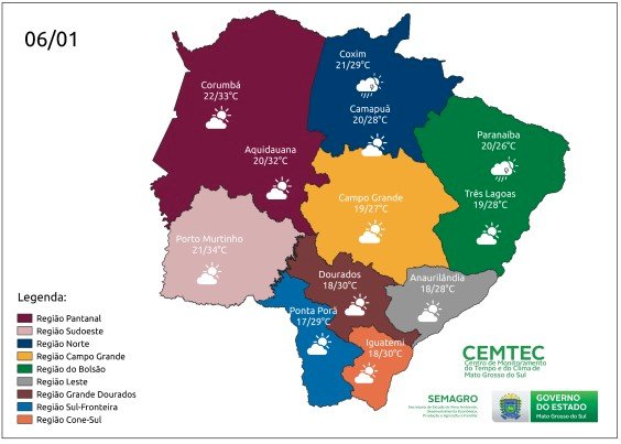 Sexta-feira tem previsão de sol e tempo estável