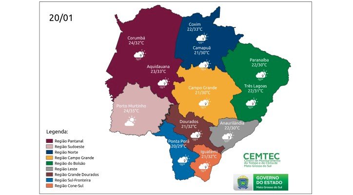 Instabilidade com sol e chuva marca a sexta-feira