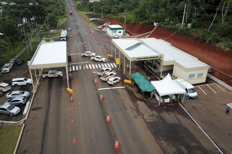 Jorginho Mello inaugura posto da Polícia Militar Rodoviária em Chapecó construído por uma parceria entre Estado e iniciativa privada