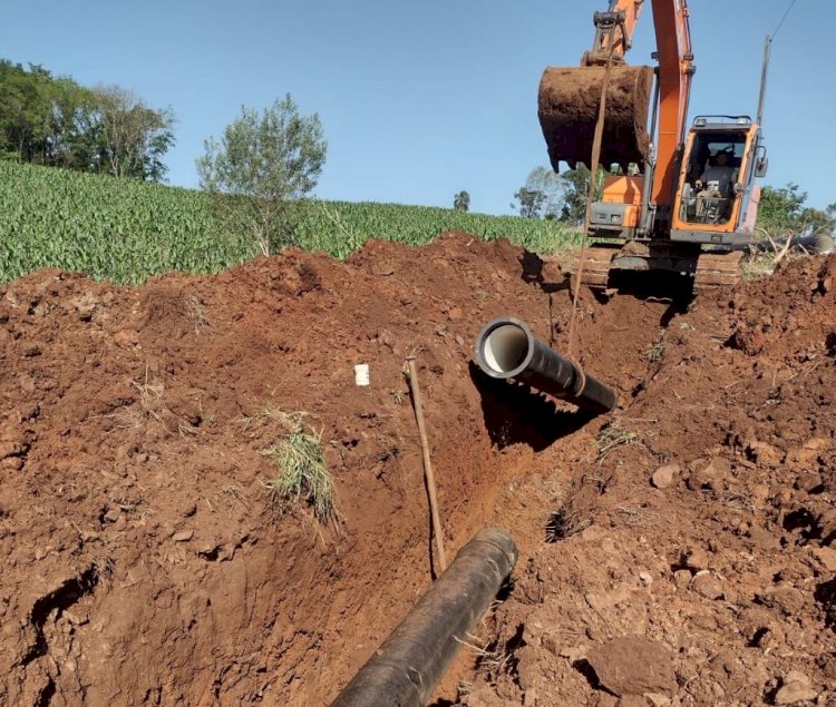 Nova adutora de São Miguel do Oeste opera em ritmo de obras acelerado