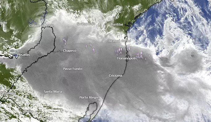 SC tem risco de formação de supercélulas de tempestade e ventos de mais de 110 km/h