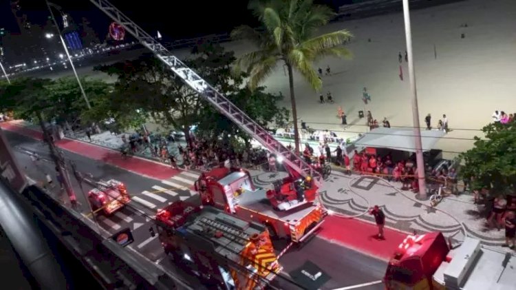 Apartamento alugado por 11 turistas é destruído por incêndio em Balneário Camboriú