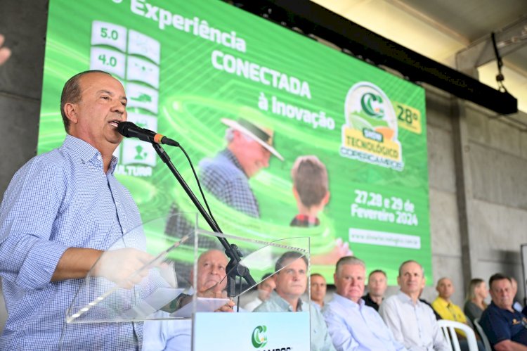 Jorginho Mello prestigia a abertura do 28° Show Tecnológico Copercampos, em Campos Novos