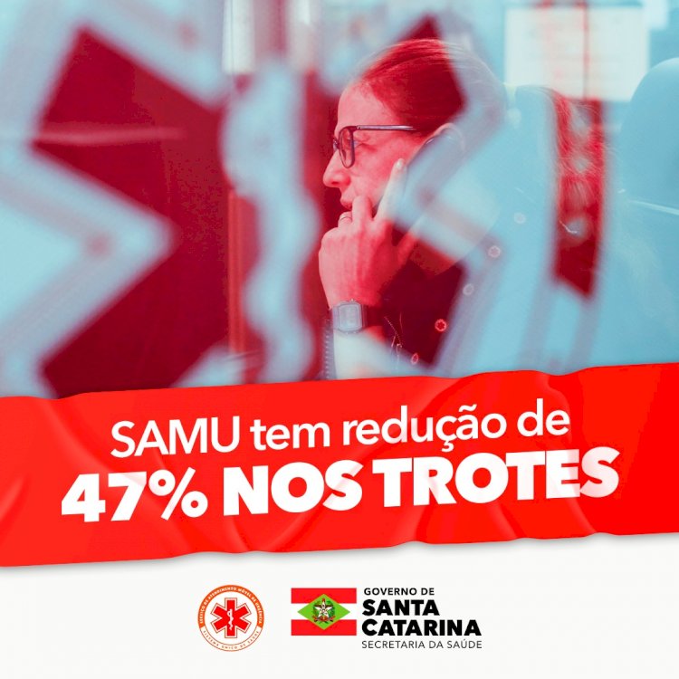 SAMU de Santa Catarina tem redução de 47% no número de trotes no segundo semestre de 2023