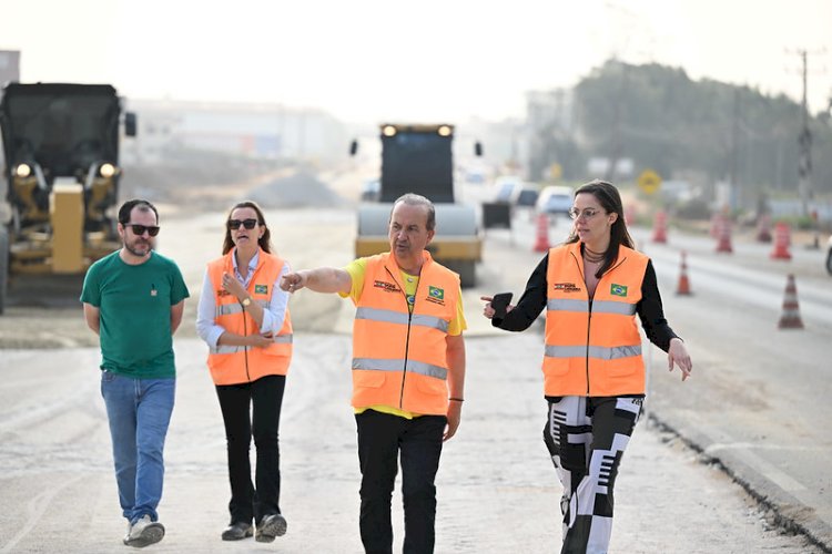 Governador Jorginho Mello vistoria obras de duplicação da Rodovia SC-445 entre Içara e Criciúma