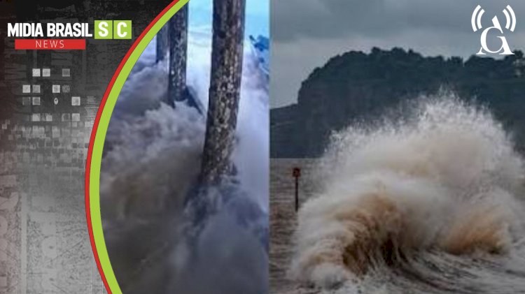 Santa Catarina | Tsunami meteorológico faz mar avançar sobre cidades, arrasta barcos e deixa rastro de danos no Litoral Sul